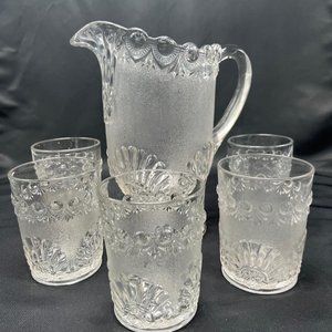 Vintage Pitcher and Tumbler Set